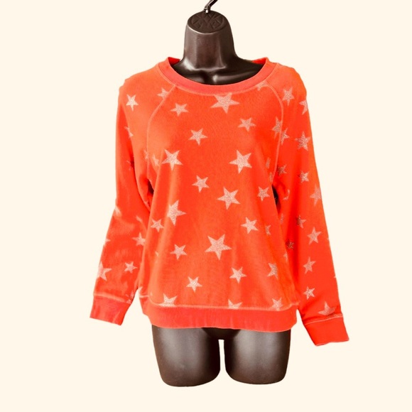 Betsy Johnson NWT Puffed Star poppy sweatshirts size XXL - Picture 1 of 7